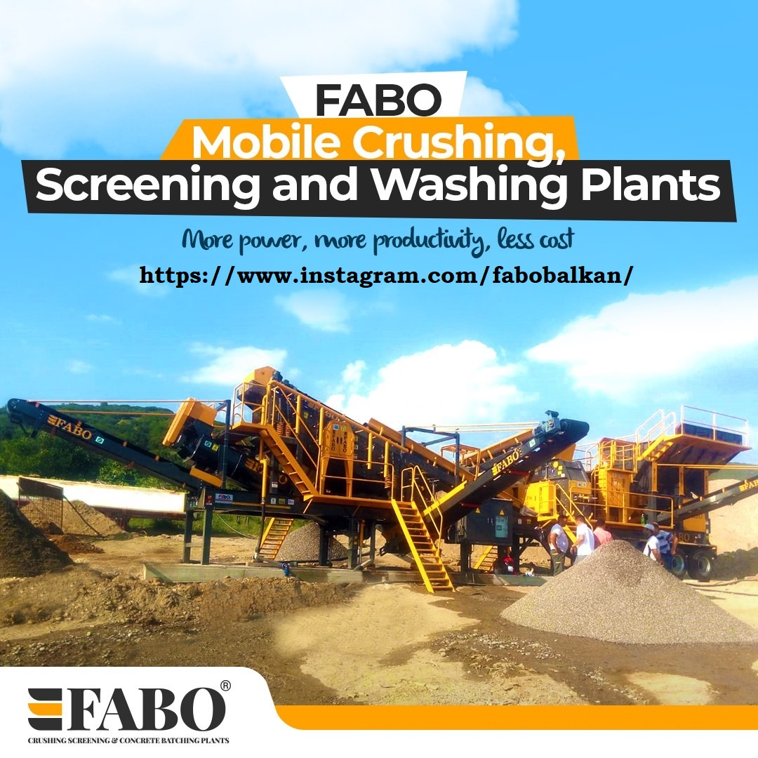 FABO postrojenje za drobilice i separacije / betonske baze
