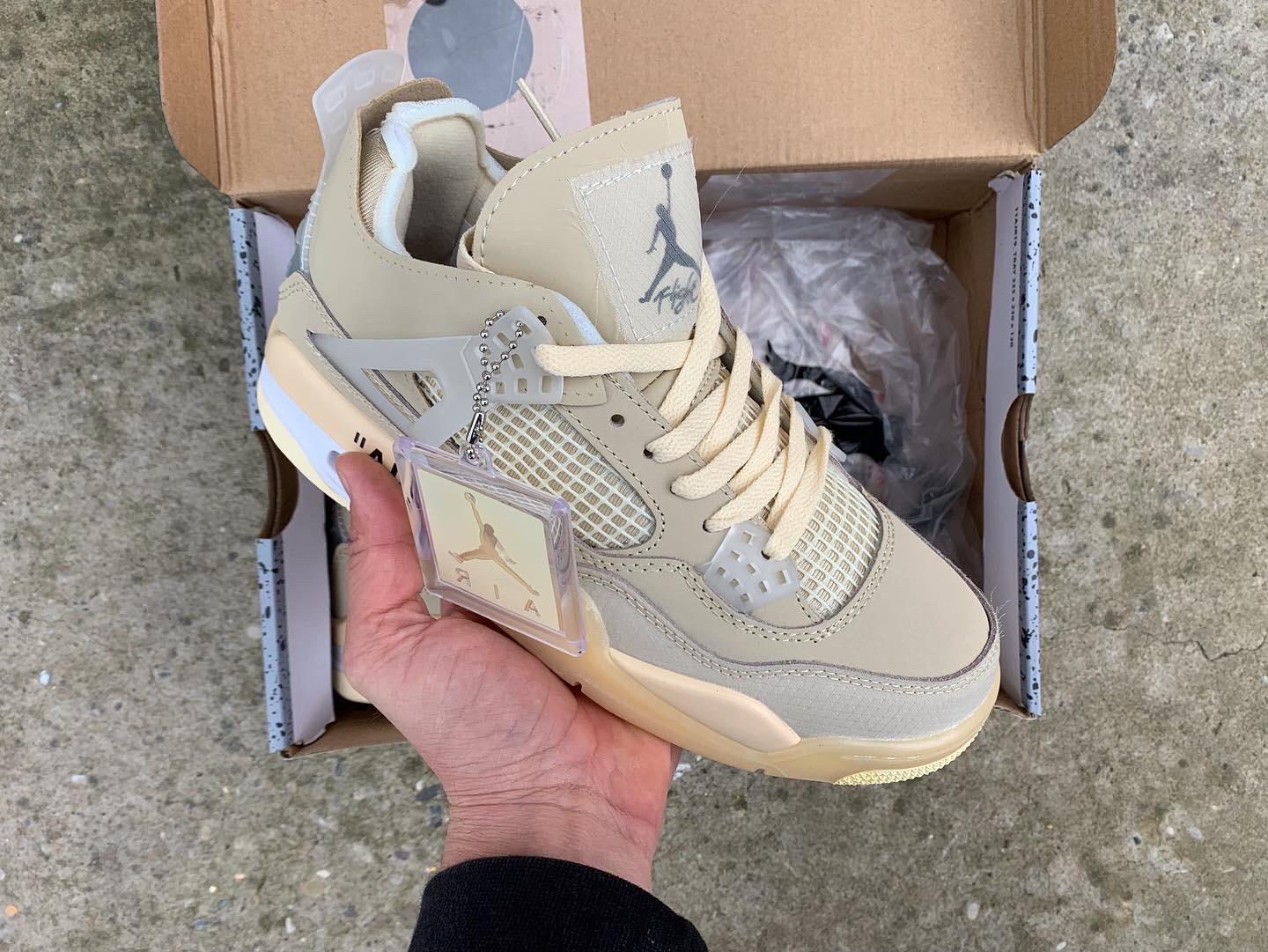 Nike patike Air Jordan 4 Retro Beige