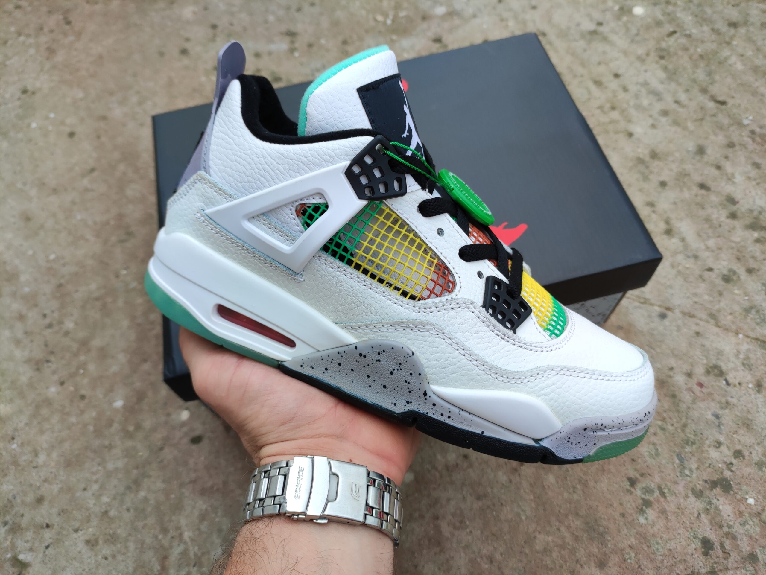 Nike Air Jordan 4 Green Rasta