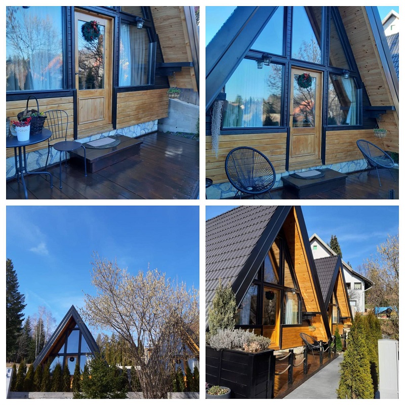 Dve eko brvnare A-frame Centar-Zlatibor