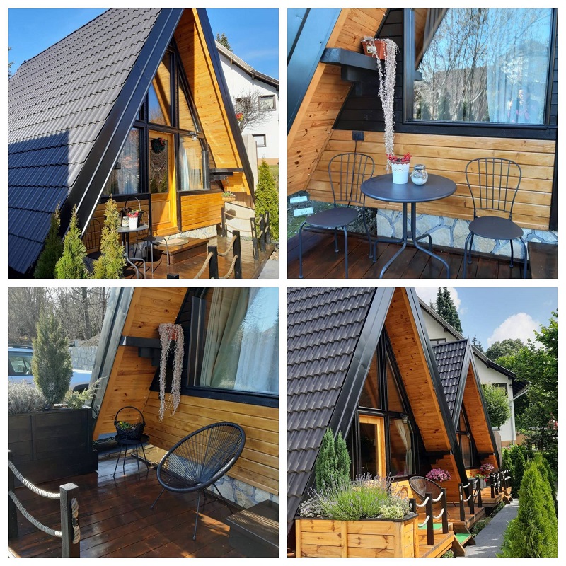 Dve eko brvnare A-frame Centar-Zlatibor