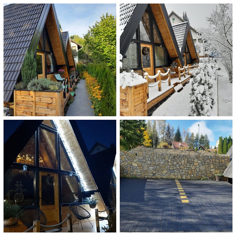 Dve eko brvnare A-frame Centar-Zlatibor