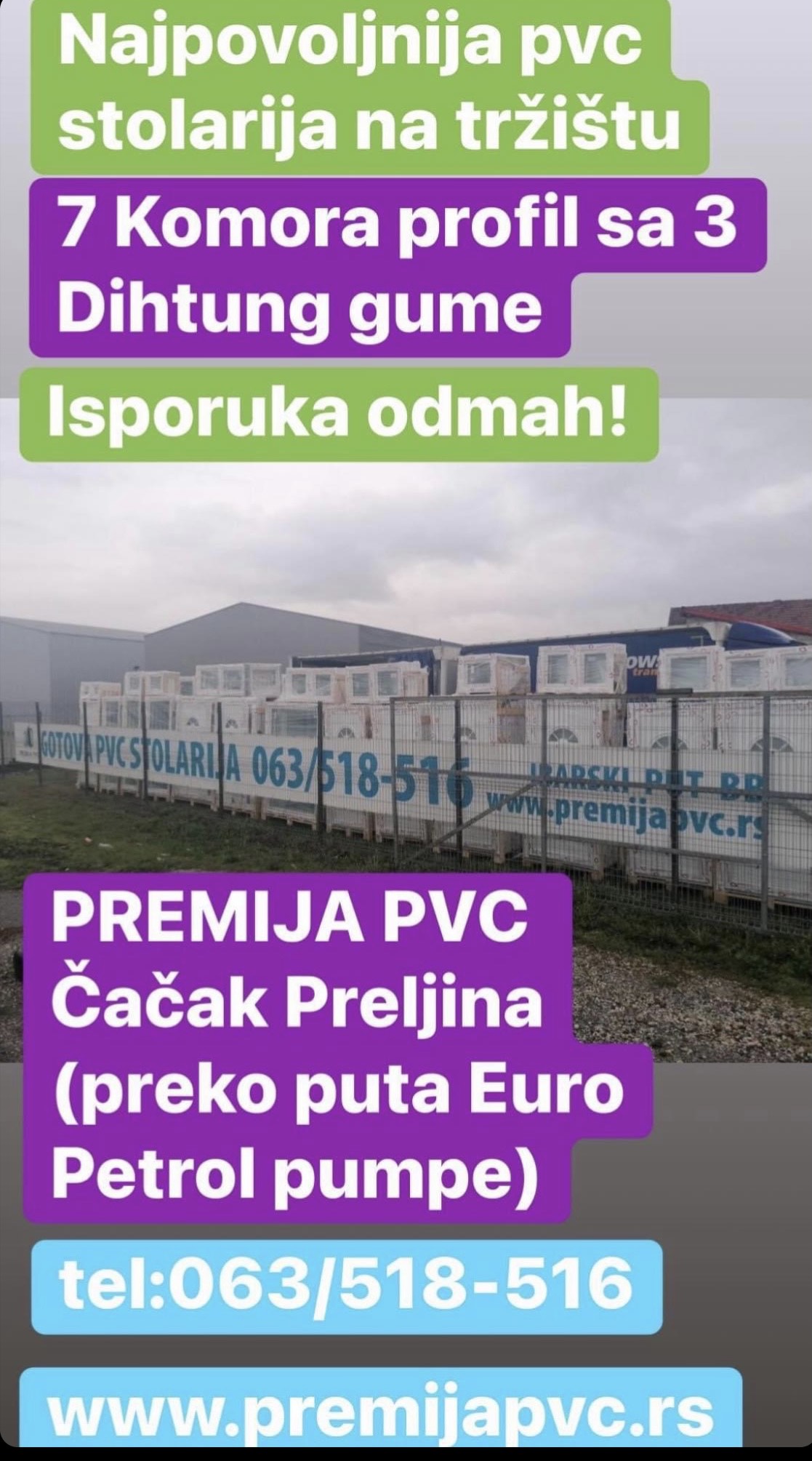 Najpovoljnija nova gotova pvc stolarija sa 7 komora