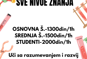 Casovi hemije ONLINE za sve nivoe znanja