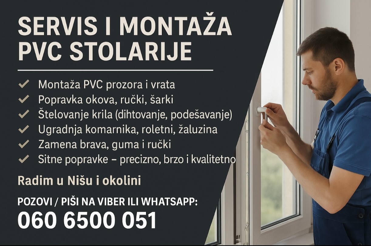 Servis I Montaza PVC stolarije