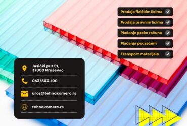 Leksan ploče sa UV zaštitom – jednokomorne i višekomorne