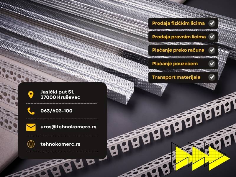 Gips ploče – Gips profili – Suva gradnja