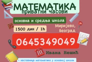 privatni casovi – MATEMATIKA