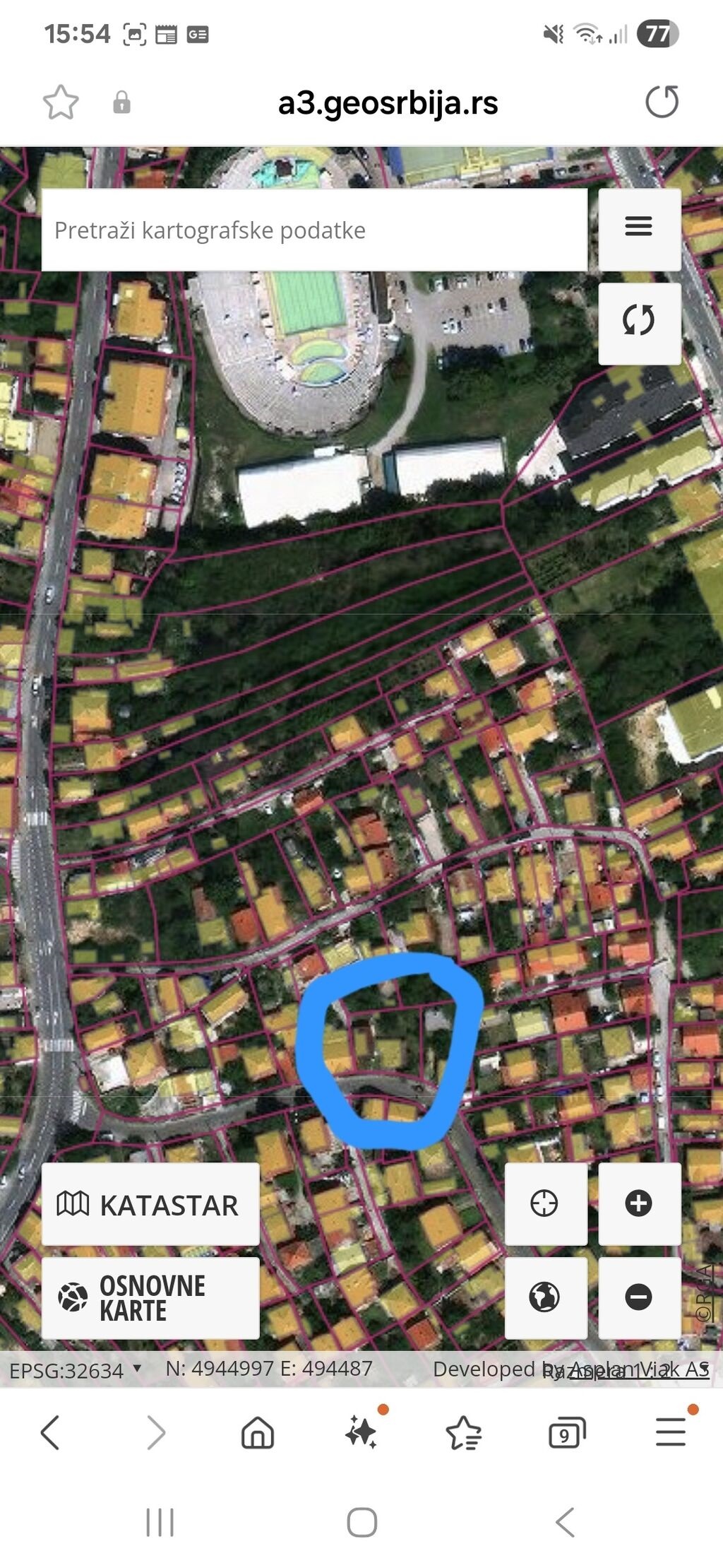 Prodajem plac sa kucom u centru Smedereva