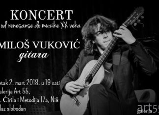 Solistički koncert Miloša Vukovića: od renesanse do muzike XX veka