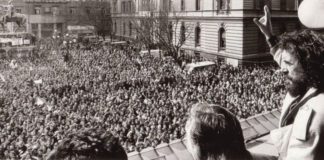 demonstracija protiv Miloševićevog režima