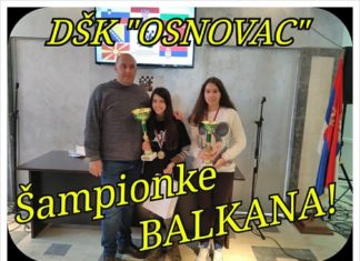 Mlade Nišlijke šampionke Balkana u šahu