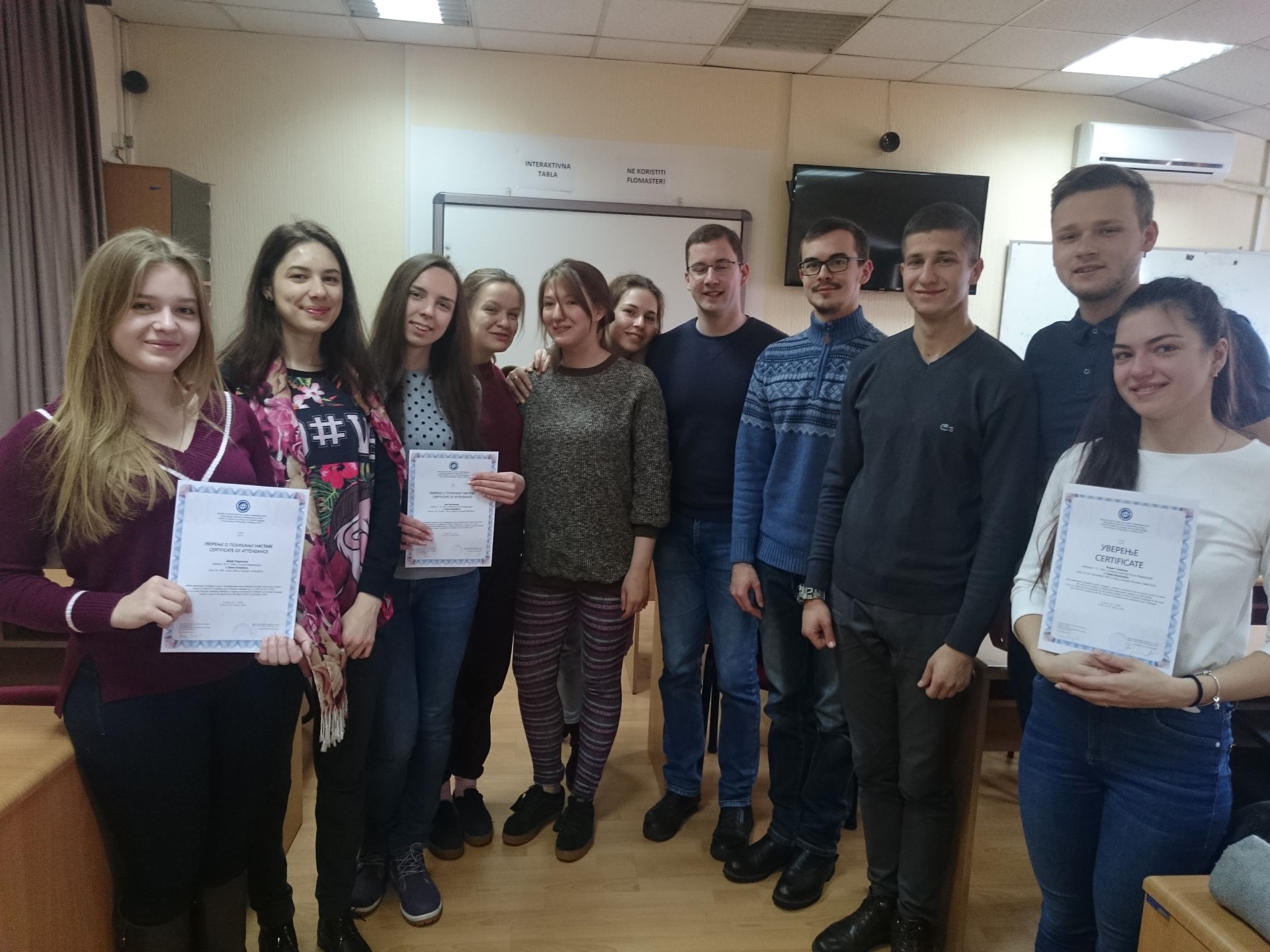 Ruski studenti dobili sertifikate