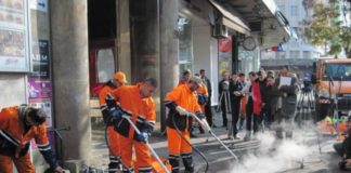 JKP Mediana skinuće hiljade žvaka sa niških ulica Ovako to radi Gradska čistoća u Beogradu; Foto: Gradska čistoća