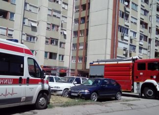 Požar u Nišu: Goreli podrumi u zgradi na Bulevaru Nemanjića pozar, vatrogasci, hitna pomoc