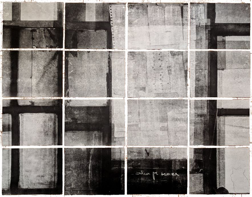 Archetypal Settings - The Window, kseroks litografija, poliptih, 80x108cm, 2018