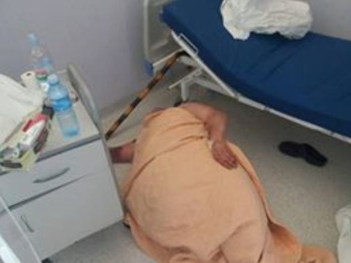 Pacijent na podu Pacijent na podu novog KC Niš