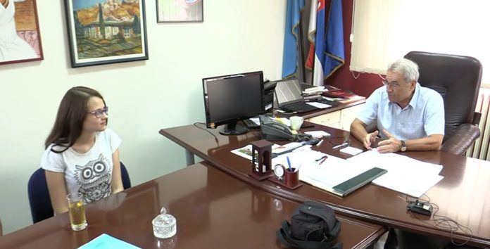 Ljiljana Mihajlović sa predsednikom GO Crveni krst, Niš