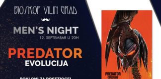 PREDATOR: EVOLUCIJA – Men’s night u bioskopu Vilin grad predator