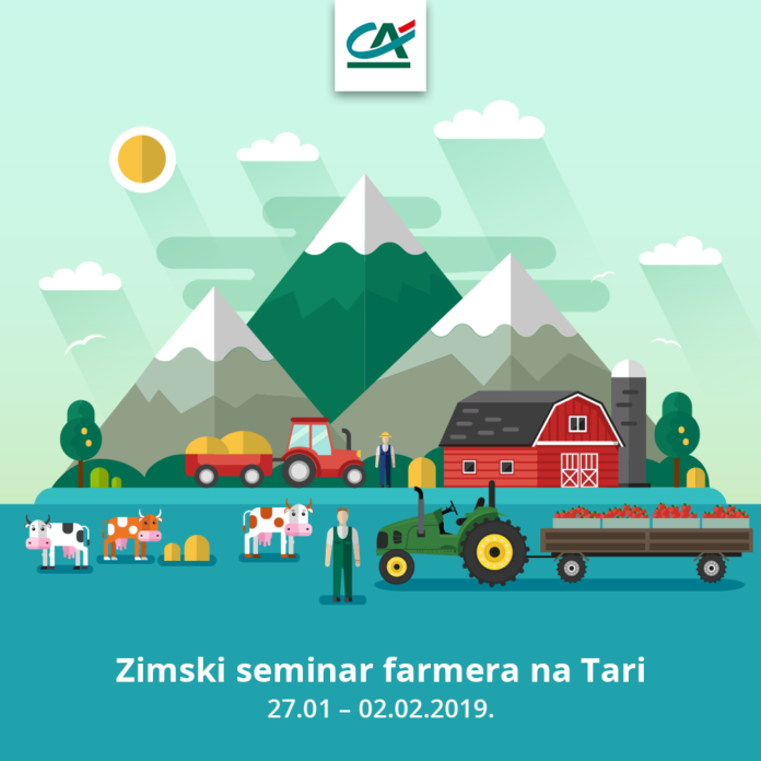 Crédit Agricole na Zimskom seminaru farmera na Tari predstavlja kredite sa grantom Crédit Agricole na Zimskom seminaru farmera na Tari predstavlja kredite sa grantom