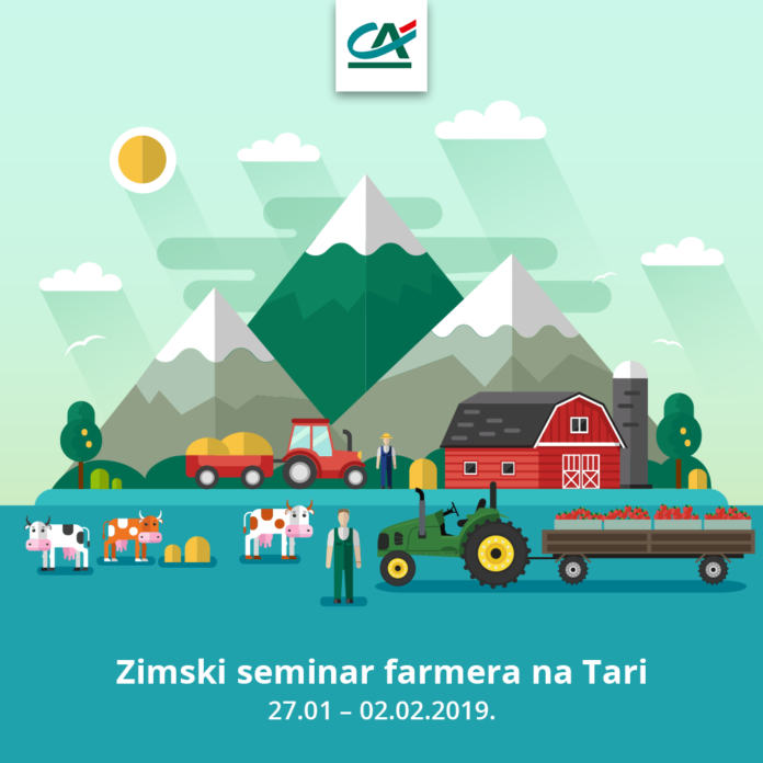 Crédit Agricole na Zimskom seminaru farmera na Tari predstavlja kredite sa grantom