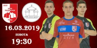 Derbi 13.kola III FUTSAL lige – Istok: KMF Radnički – KMF Bele Crkve KMF Radnički Niš