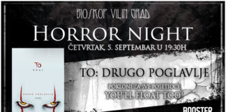 „HOROR NIGHT“u bioskopu Vilin grad uz film „To: Drugo poglavlje“ Bioskop Vilin grad