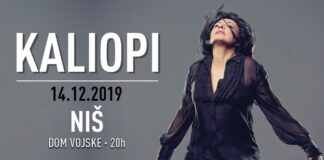 Kaliopi će podeliti svoju emociju sa Nišlijama sredinom decembra Kaliopi Niš
