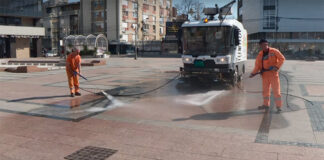 JKP „Mediana“ krenula sa dezinfekcijom po gradu Javno komunalno preduzeće ''Mediana''