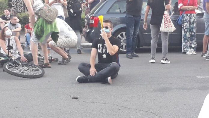 Foto: Nevena Milojević drugi dan protesta