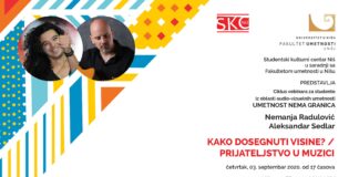 Vebinar „Umetnost nema granica“: Gosti Nemanja Radulović i Aleksandar Sedlar umetnost nema granica
