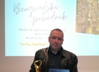 Nišlija Bane Jovanović dobitnik nagrade BEOGRADSKI POBEDNIK 2020 nišlija bane jovanović