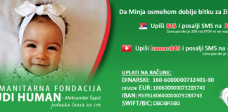 Za Minjinu šansu: Prikupljanje novca za Minju Matić sutra kod Kalče za minjinu šansu