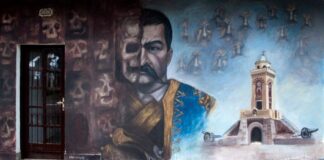 Završen mural kod Ćele-kule: Umesto grafita, motivi Čegarske bitke mural kod ćele-kule