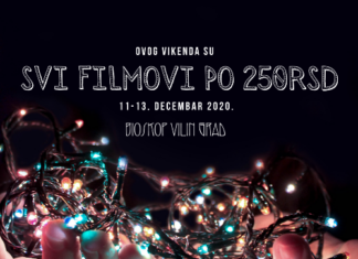 Vilin Grad: U petak, subotu i nedelju svi filmovi po 250 dinara po 250 dinara