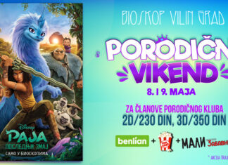 Porodični vikend u bioskopu Vilin Grad uz film „Raja i poslednji zmaj“