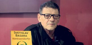 Svetislav Basara na promociji romana u Niškom kulturnom centru svetislav basara