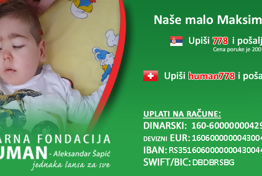 Nišlije organizuju akciju prikupljanja novca za svog sugrađanina Maksima Milenkovića za maksima milenkovića