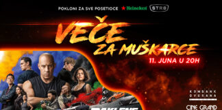 Veče za muškarce u bioskopu Vilin Grad Paklene ulice 9