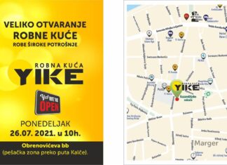 Nova robna kuća YIKE u centru Niša: Otvaranje 26.07.u 10h Robna kuća Yike