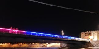 Sotirovski: Most u bojama srpske zastave most