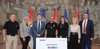 Pripadnicima MUP-a angažovanim na gašenju požara na Eviji dodeljene novčane nagrade evija