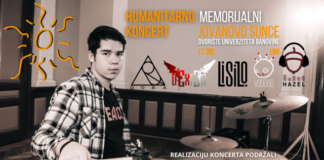Memorijalno-humanitarni koncert “Jovanovo sunce” u dvorištu Univerziteta u Nišu jovanovo sunce