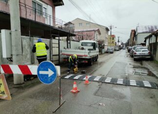 JKP „Parking Servis“: Obeležavanje horizontalne signalizacije u zonama škola radovi