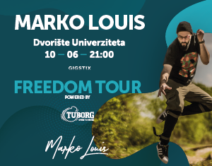 Koncert Marka Louisa u dvorištu Univerziteta Marko