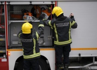 Veliki požar u blizini auto-puta Niš – Pirot vatrogasci pozar