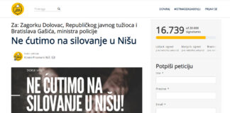 Pokrenuta peticija „Ne ćutimo na silovanje u Nišu“ Print screen Kreni-Promeni
