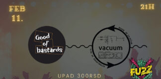 AKC Fuzz: Vacuum i Good Ol Bastards ove subote AKC Fuzz