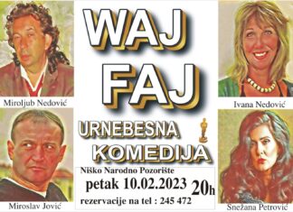 Urnebesna komedija „Waj Faj“ na sceni niškog Narodnog pozorišta Predstava „Waj Faj“