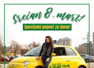 Specijalna osmomartovska ponuda u auto-školi Zeleni Talas